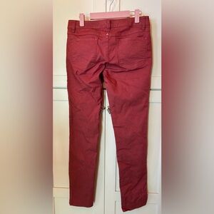Pinkish-red Prana jeans size 6